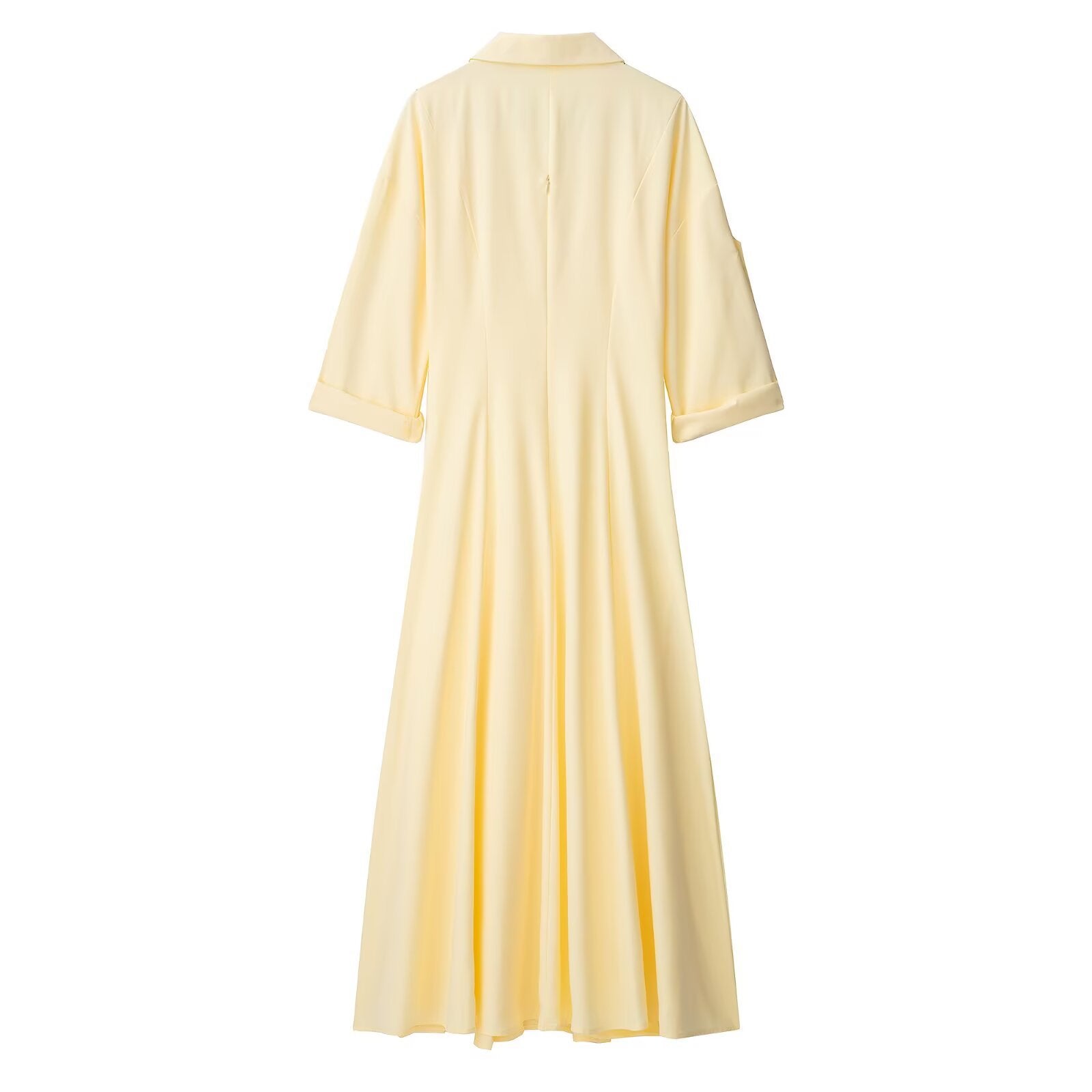Women's collar long sleeved shirt style dress